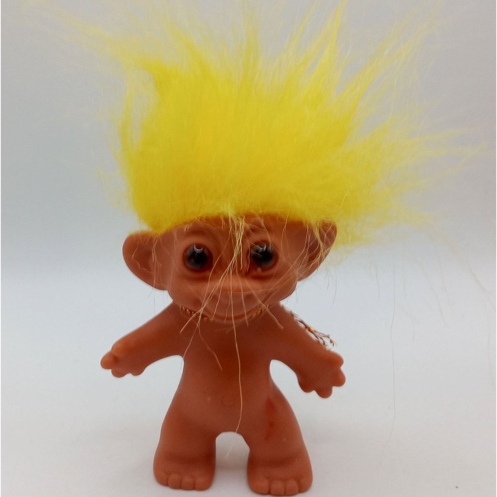 Vintage Troll Doll Uneeda Yellow Hair Collectible AS IS Toy Figurine Figure - Picture 3 of 15